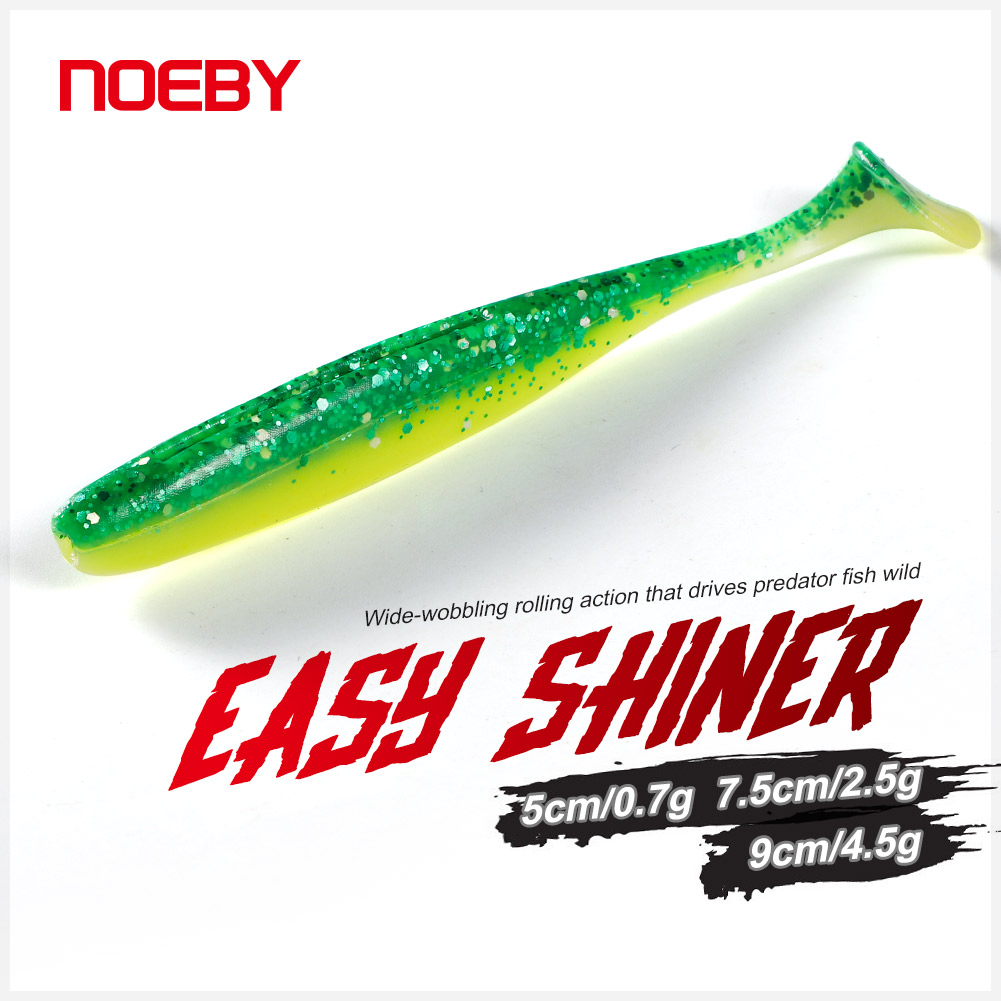 Fishing Lure Soft Plastic - Noeby-Leurre souple en silicone avec queue