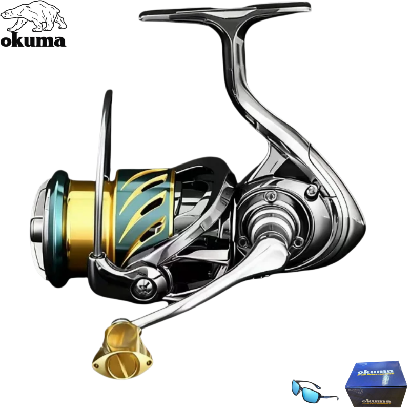 Kastking Reel Zephyr - Moulinet spinning tout métal OKUMA 1000-7000,