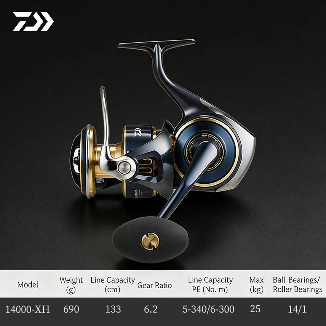 Daiwa Reel Bg - Moulinet rotatif d'origine DAIWA 2025 SALTIGA