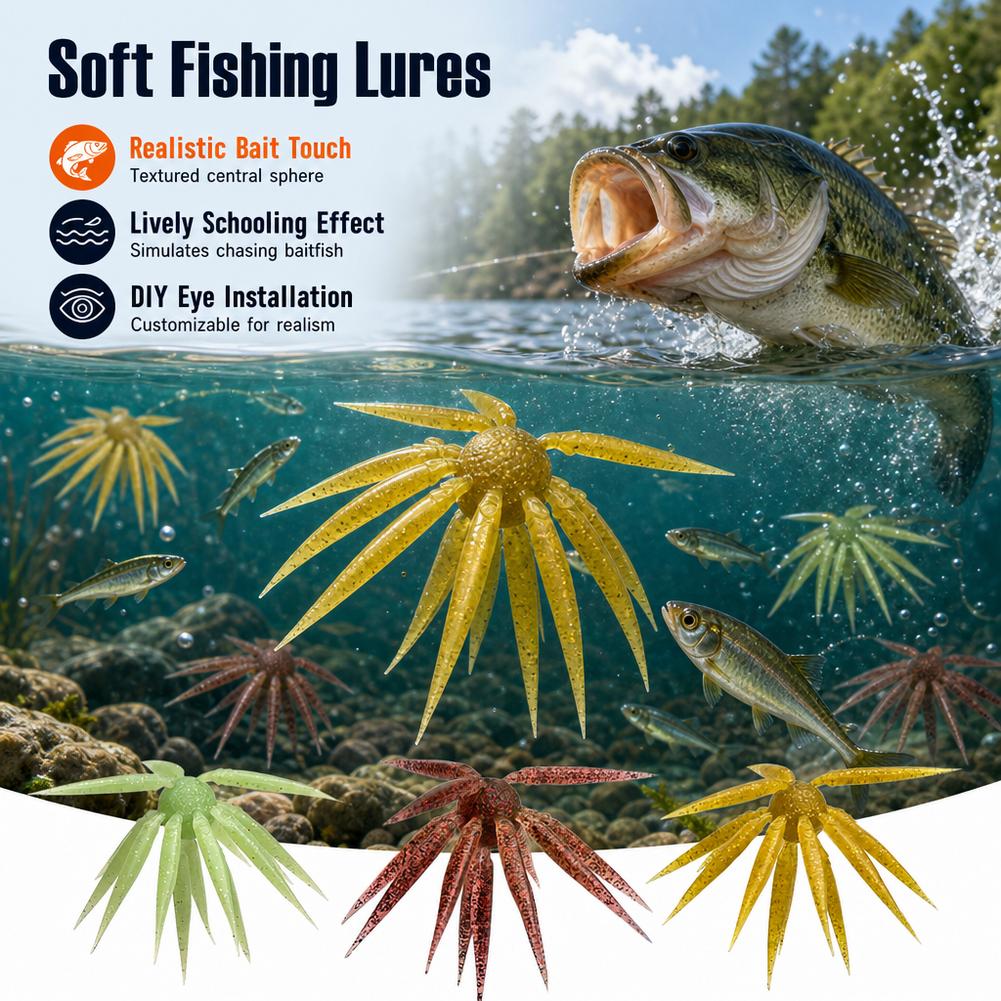 Leurre souple de pêche au bass - Fishing Lure Soft Plastic avis et prix