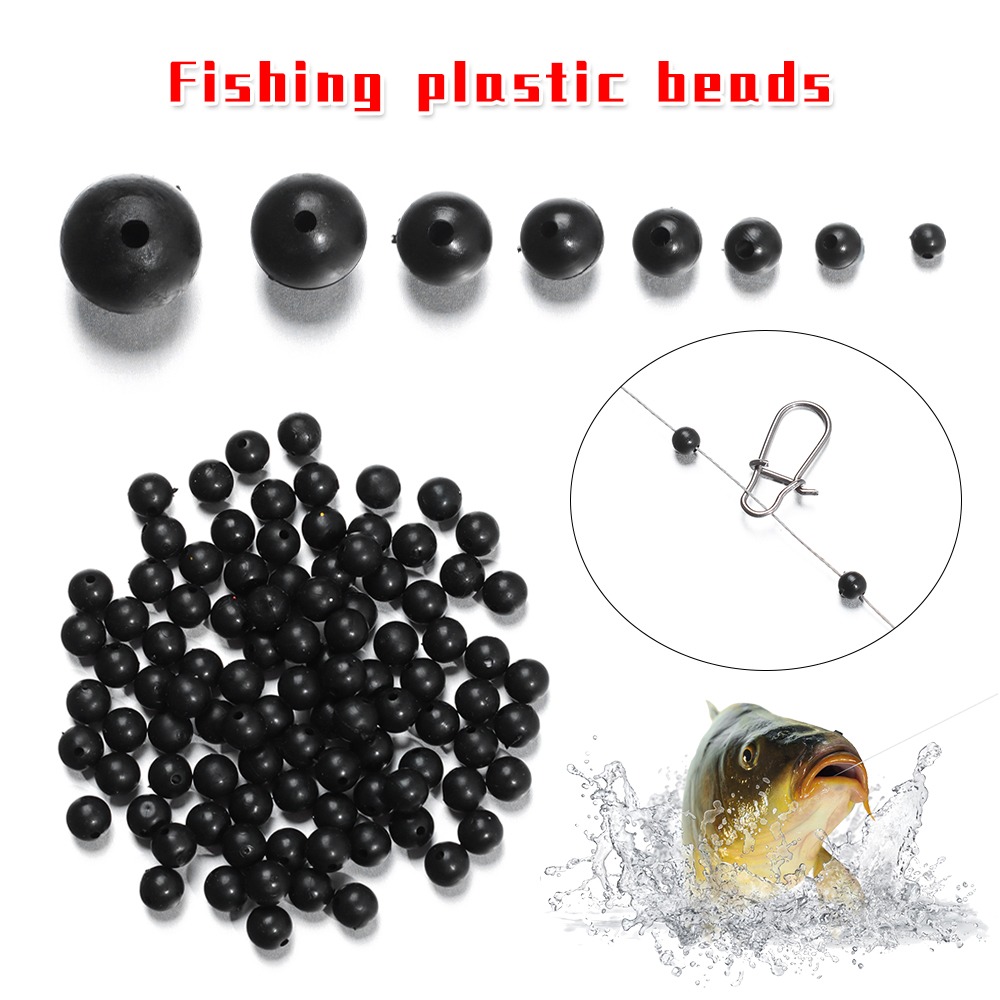 Perles de pêche noires rondes  - Fishing Lure Accessories avis et prix